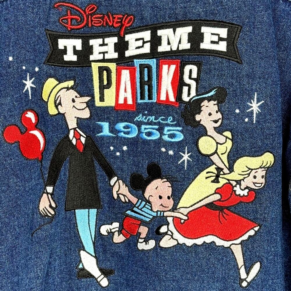 Disney Parks Since 1955 Disneyland 60th Anniversary Denim Cast Member Jacket